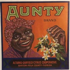 Aunty Vintage Citrus Crate Label Alturas - Garfield Citrus  Co-op Bartow, Fl. - Picture 1 of 1