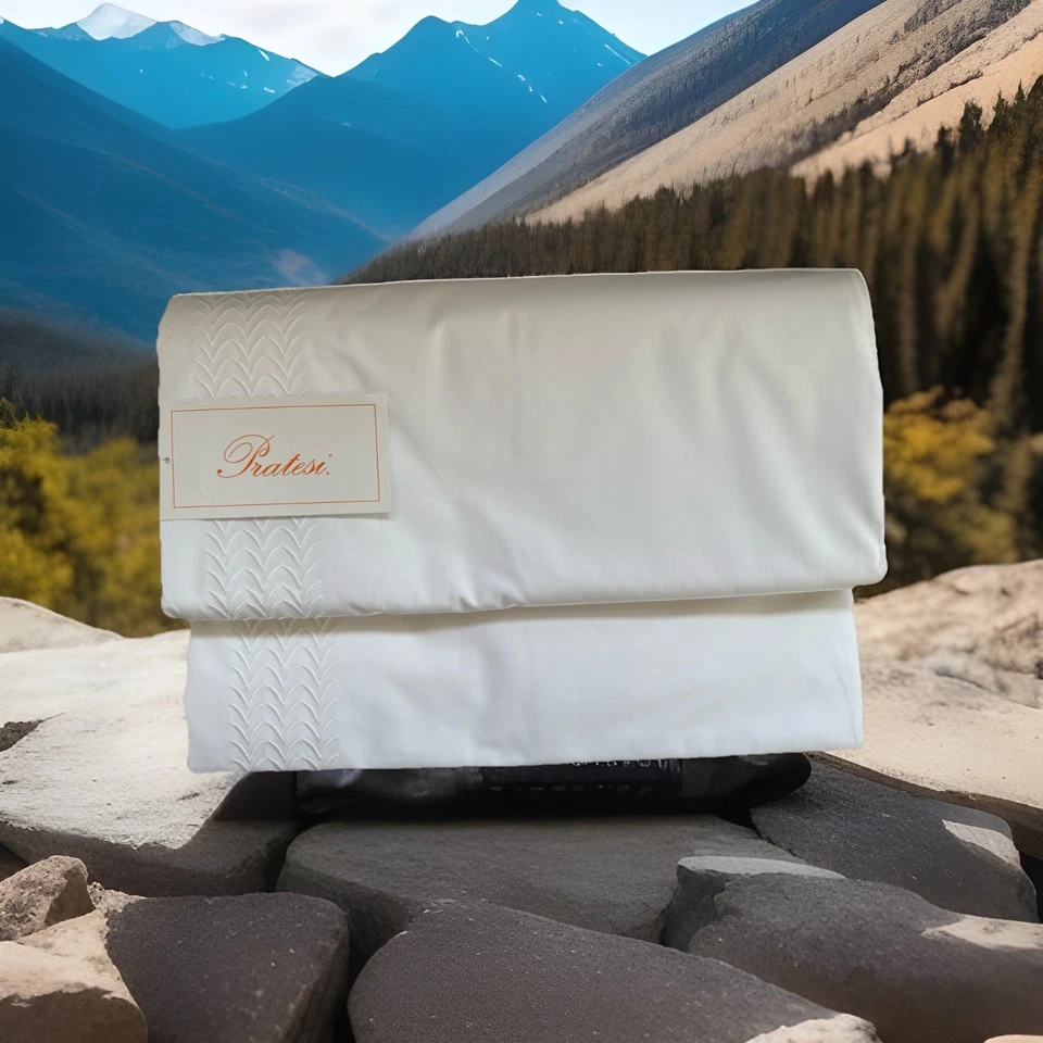 Funda Nórdica Pratesi Original Queen Piel de Ángel Blanca Hecha en Italia 100% Algodón Foto 1 de 4