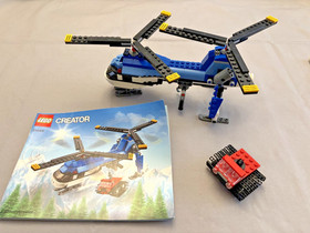 LEGO CREATOR set: 31049 Twin Spin Helicopter 100% Complete w/3 instruc book 3in1
