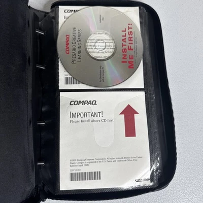 Vintage COMPAQ Presario Creative Learning Series - 26 CD-Rom Collection w/ Case - Image 1 of 4
