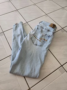American Eagle Jegging Jeans hellblau distressed 4 - Bild 1 von 8