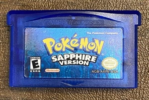 Pokémon Sapphire Version (Nintendo GBA - 2003 ) Cartridge Only - Dry Battery - Picture 1 of 6