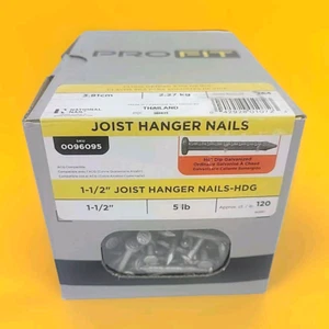 5 Lb Box Hot Dipped Galvanized Joist Hanger Nails 1-1/2" approx 600ct - Picture 1 of 6