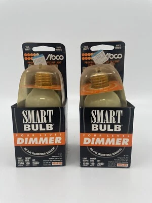 Juego de 2 - Bombillas de 100 vatios atenuador de cuatro niveles Abco vintage Foto 1 de 4