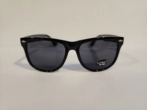 A.J. Morgan Black Rim Unisex Sunglasses UV400 - Picture 1 of 3