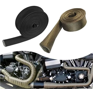 3/5" 1/2" 3/4" Wiring Heat Shield Sleeve Fuel Line Heat Insulation Fire Sleeve - Picture 1 of 17