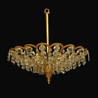 Antique French Empire Style Bronze And Crystal Chandelier 1189.