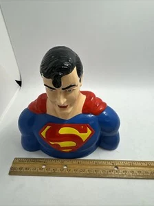DC Comics Enesco Superman Busto Banca in ceramica con spina VINTAGE 1987 - Foto 1 di 15