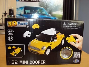 NEW MINI PERFORMANCE MANUAL TIM MUNDAY+1:32 BMW MINI COOPER 3D PUZZLE GREAT GIFT - Picture 1 of 7