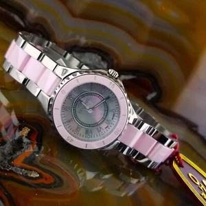 New Women's ONISS Swiss Pink Ceramic & Steel J12 Watch ON400 - Picture 1 of 6