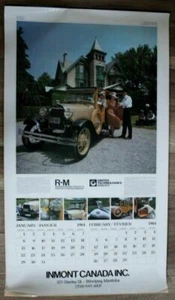 Ford V-8 Woody Buick Studebaker Corvette 1984 calendario Inmont autos vintage en muy buen estado+ - Imagen 1 de 11