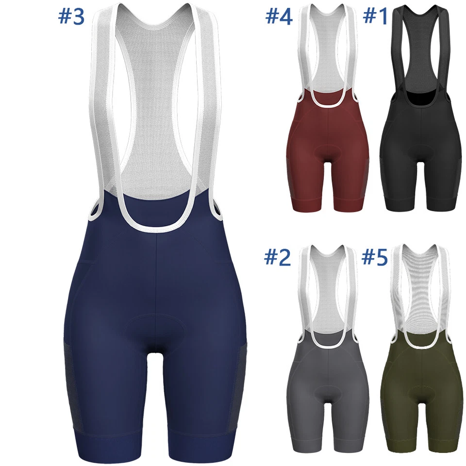 Cycling Bibs Women Mountain Bike Shorts Bicycle Bib Gel Underwear with Padding - Image 1 of 4