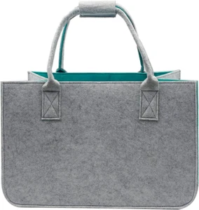 Borse in Feltro Con Manico Lungo-Borsa in Feltro Shopper Premium 30L-Cestino per - Foto 1 di 12