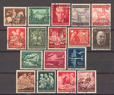 Aus MiNr. 854-872 Lot Deutsches Reich - 17 Briefmarken 1943 + 1944 - gestempelt