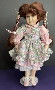 Vintage Brinn’s Collectible “Megan” 16” Porcelain Doll Limited Edition #400/5000 - Picture 1 of 10