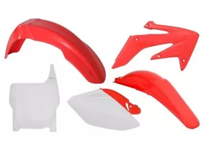 kit plastiche carene Honda Crf r 250 2004 - 2005 Rtech rosso bianco - Picture 1 of 1
