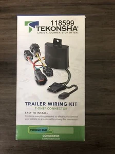 Tekonsha 118599 Trailer Wiring Connector Kit T-One Connector Black - Picture 1 of 5