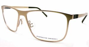 PORSCHE DESIGN Reading Glasses 57mm Satin Gold with Black +0.25 to +3.50 P8276 B