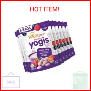 Happy Tot Organics Yogis Freeze-Dried Yogurt & Fruit Snacks, Mixed Berry, 1 Ounc - Picture 1 of 2