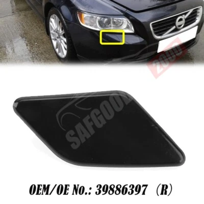 Cubierta de lavadora negra del lado del pasajero delantero para Volvo S40 V50 2008-2012 1 pieza #39886397 Foto 1 de 4