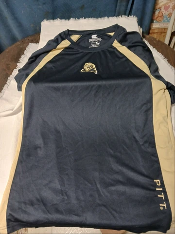 PITT PANTHERS 100% POLYESTER SHORT SLEEVE SHIRT, COLOSSEUM ATHLETICS XL Cover