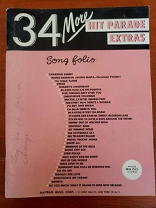 34 More Hit Parade Extras Vintage Song Folio for the Piano - Picture 1 of 5