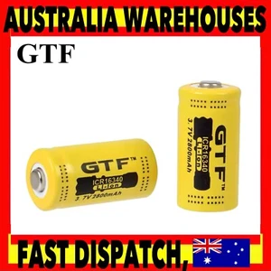 2PCs CR123A RCR 123 ICR 16340 Rechargeable Battery For Arlo Security Camera L70 - Picture 1 of 1