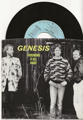 GENESIS THROWING IT ALL AWAY USA PROMO SINGLE WITH PIC SLEEVE, MINT - Image 1 of 2