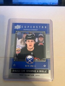2023-24 UPPER DECK SERIES 1  SUPERSTAR HONOR ROLL SILVER TAGE THOMPSON 68/250