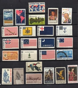 1968 US Commemorative Year Stamp Set of  25 MNH  SC# 1339-1340, 1342-1364 - Picture 1 of 2