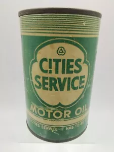 Vintage Cities Service Koolmotor Motoröl 3 1/4" Bank kostenloser Versand - Bild 1 von 4