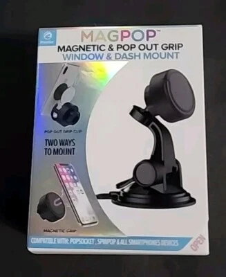 Premier MagPop Magnetic & Pop Out Grip Window & Dash Mount NOVO  - Imagem 1 de 4