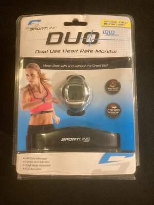 Monitor de ritmo cardíaco Sportline Duo 1010 de doble uso para mujer - azul Foto 1 de 2