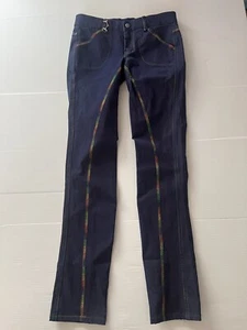 Peter Williams Blue Riding Children Jeans Size 12 Colourful Stitching Stretch - Picture 1 of 17