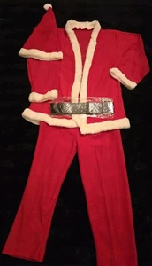 Kids Small 6-8 Red White Christmas Santa Clause Costume, Missing Beard  - Picture 1 of 1