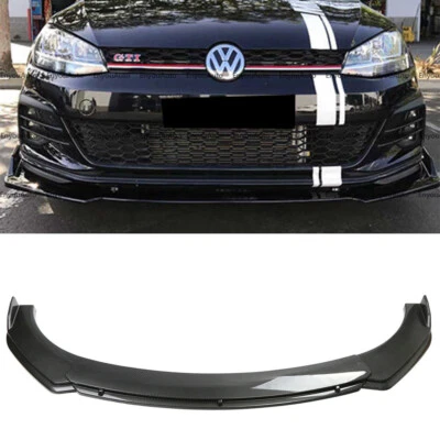 For Volkswagen Jetta Universal Front Bumper Lip Spoiler Splitter Carbon Fiber - Image 1 of 4