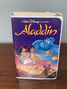 Walt Disney Classic - Aladdin (VHS, 1993) schwarzer Diamant selten 1662 funktioniert gebraucht / sehr guter Zustand - Bild 1 von 5