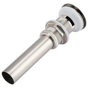 G1 1/4 Brass Bathroom Basin Sink Pop Up Drain Assembly With Over (Green - Picture 1 of 18