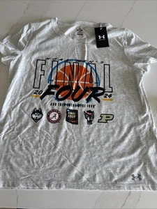 Under Armour 2024 NCAA Basketball March Madness Final Four Women’s XL NWT Grey - Picture 1 of 8