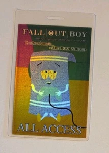 FALL OUT BOY 2006 "Maybe I'll Just Get A Little High" Tour All Access Pass - Picture 1 of 3