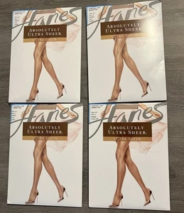 Hanes Absolutely Ultra Sheer Control Top Strumpfhose NATURAL, Gr. B, 4 Paar - NEU - Bild 1 von 2
