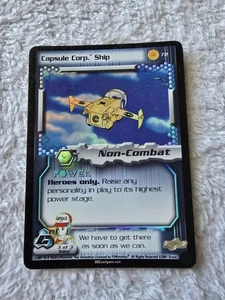 DBZ Dragon Ball Z FOIL Capsule Corp Ship 72 CCG Unlimited Cell Saga MP Score - Picture 1 of 5