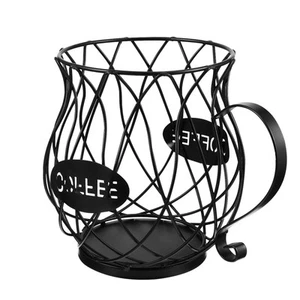 Eiserner Obstkorb Büro Aufbewahrungsorganisator Für Kaffeepads Pod-Halter - Bild 1 von 12