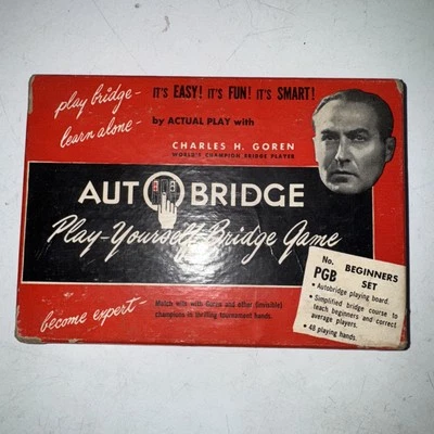 Vintage Charles Goren Auto Bridge 1950s Play Yourself Bridge PGA - Image 1 of 4
