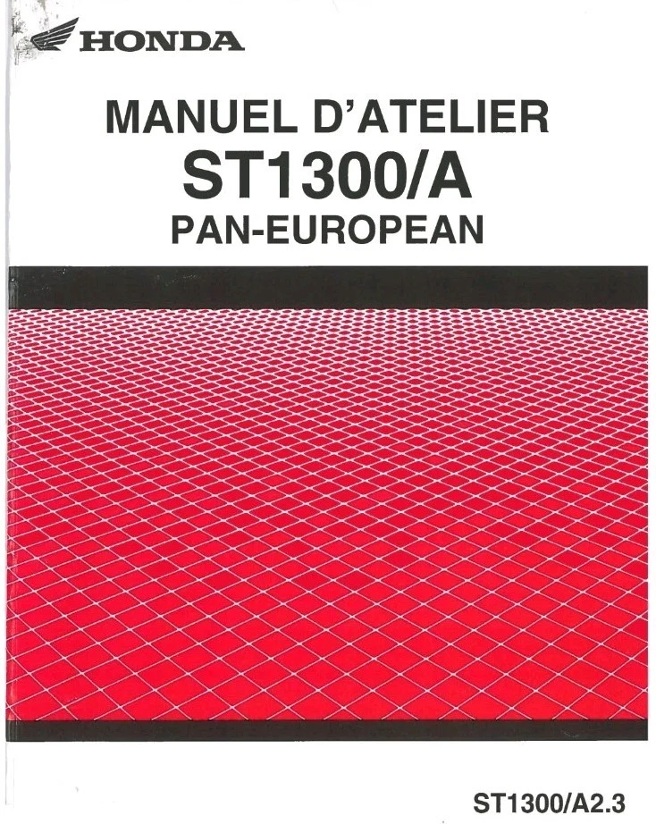 MANUEL ATELIER REVUE RÉPARATION PDF HONDA ST1300 PAN EUROPEAN 2003 - Photo 1/3