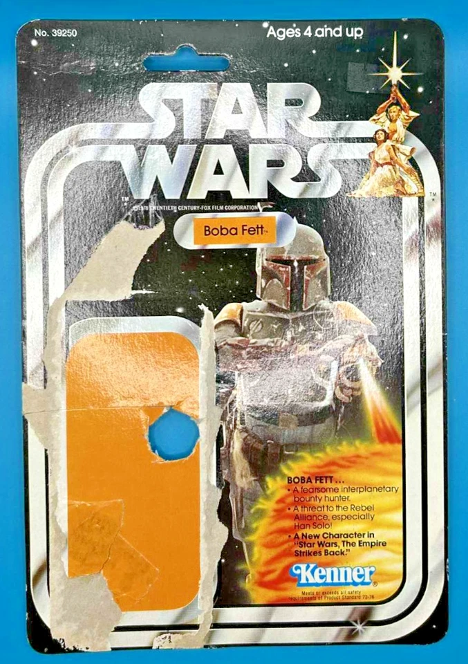 BOBA FETT 21 BACK KENNER VINTAGE Star Wars ANH CARDBACK 1979 (SWC9) - Image 1 of 2