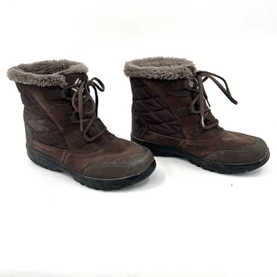 Botas impermeables con cordones COLUMBIA para mujer talla 10 Ice Maiden marrón gamuza piel sintética Foto 1 de 4