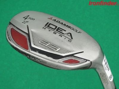 Adams Idea a3 Hybrid 4 Iron Boxer Graphite ProLaunch Red Regular Shaft Men Right - Image 1 of 4