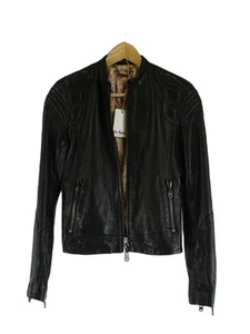 Doma Black Leather Jacket S by Reluv Clothing - Picture 1 of 4