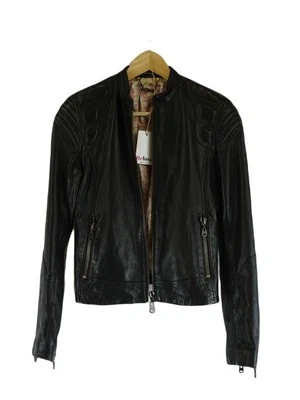 Doma Black Leather Jacket S by Reluv Clothing - Image 1 of 4